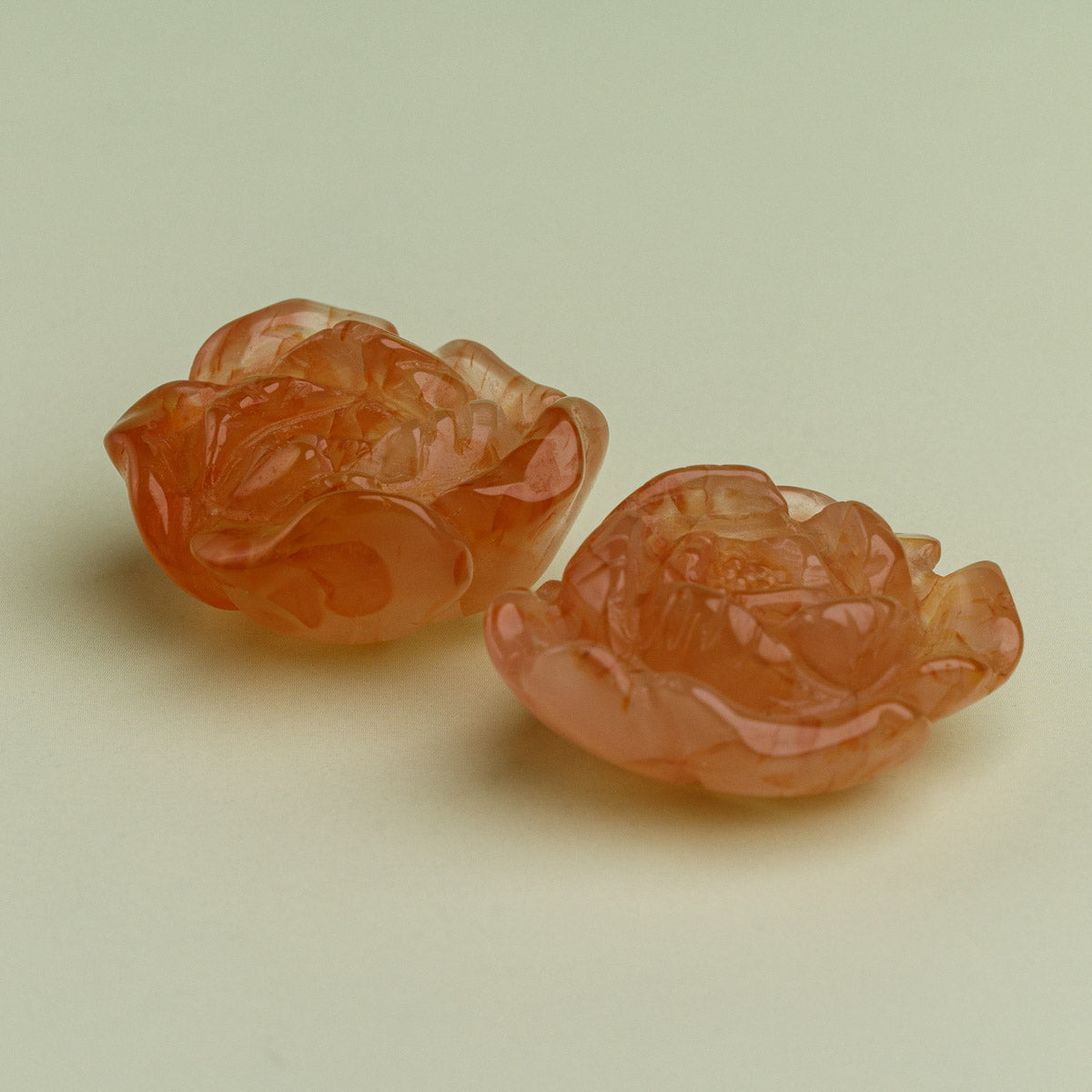 Flower Agate Rose Carving