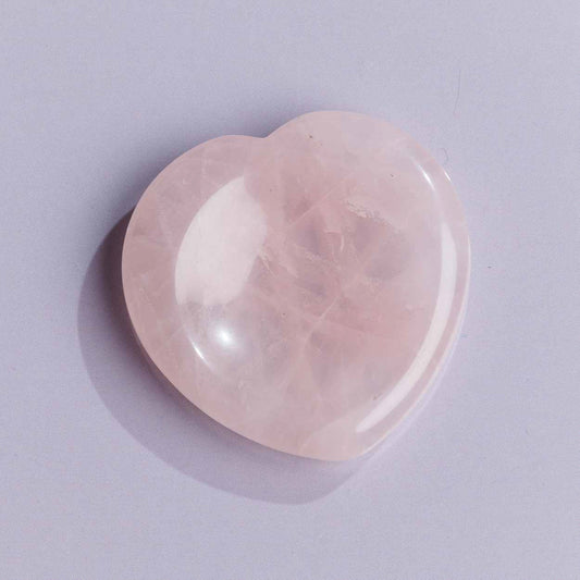 Rose Quartz Heart-Shaped Worry Stone