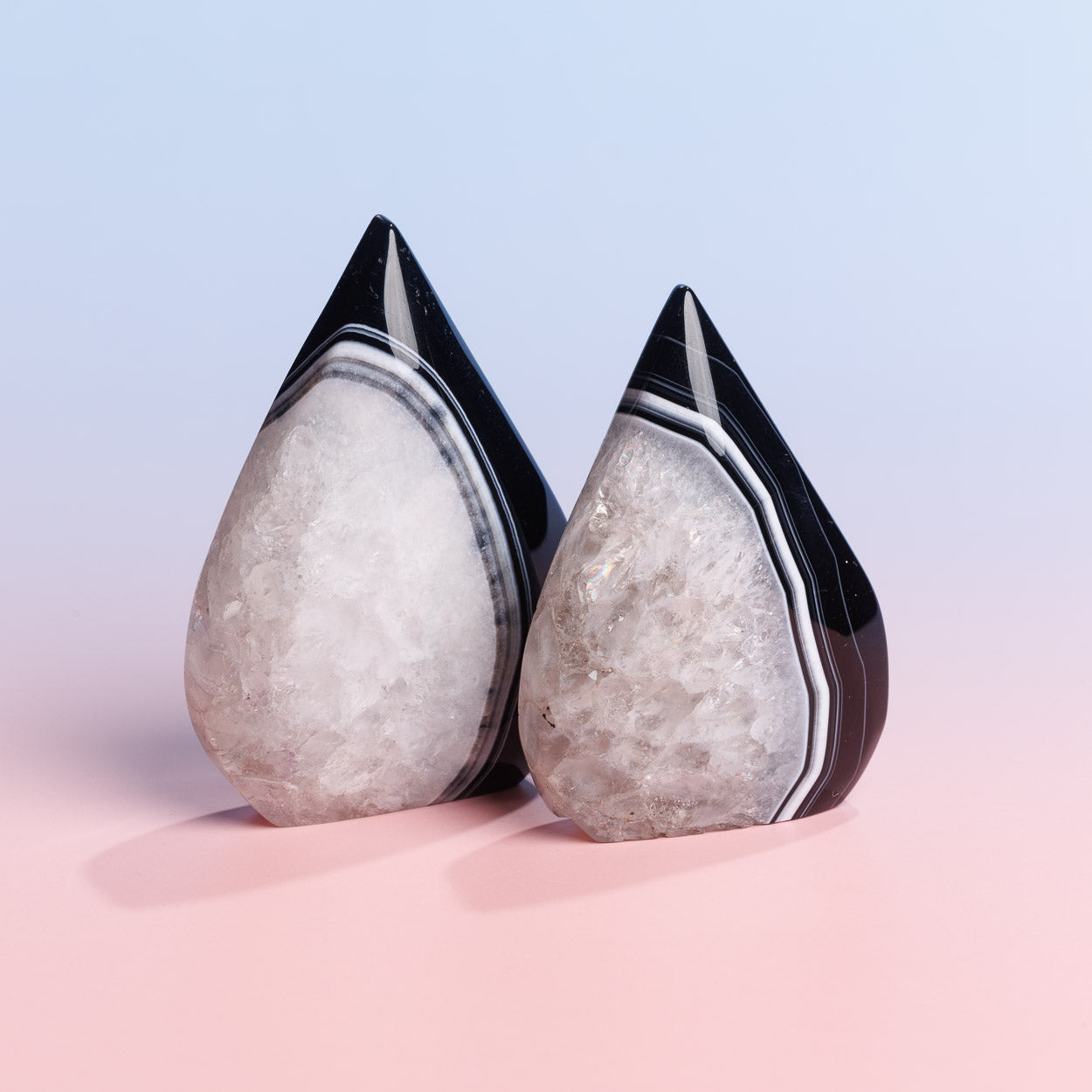 Black Stripe Agate Flame