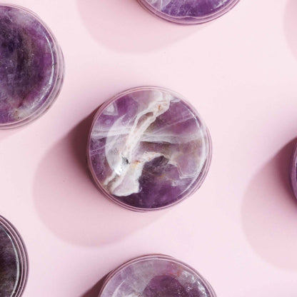 Chevron Amethyst Sphere Stand