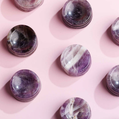 Chevron Amethyst Sphere Stand