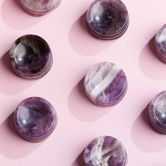 Chevron Amethyst Sphere Stand