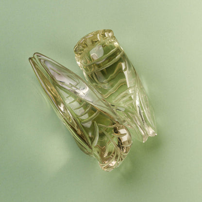 Citrine Cicada Carving
