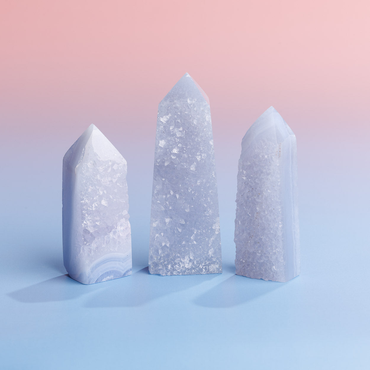 Blue Chalcedony Druzy Tower