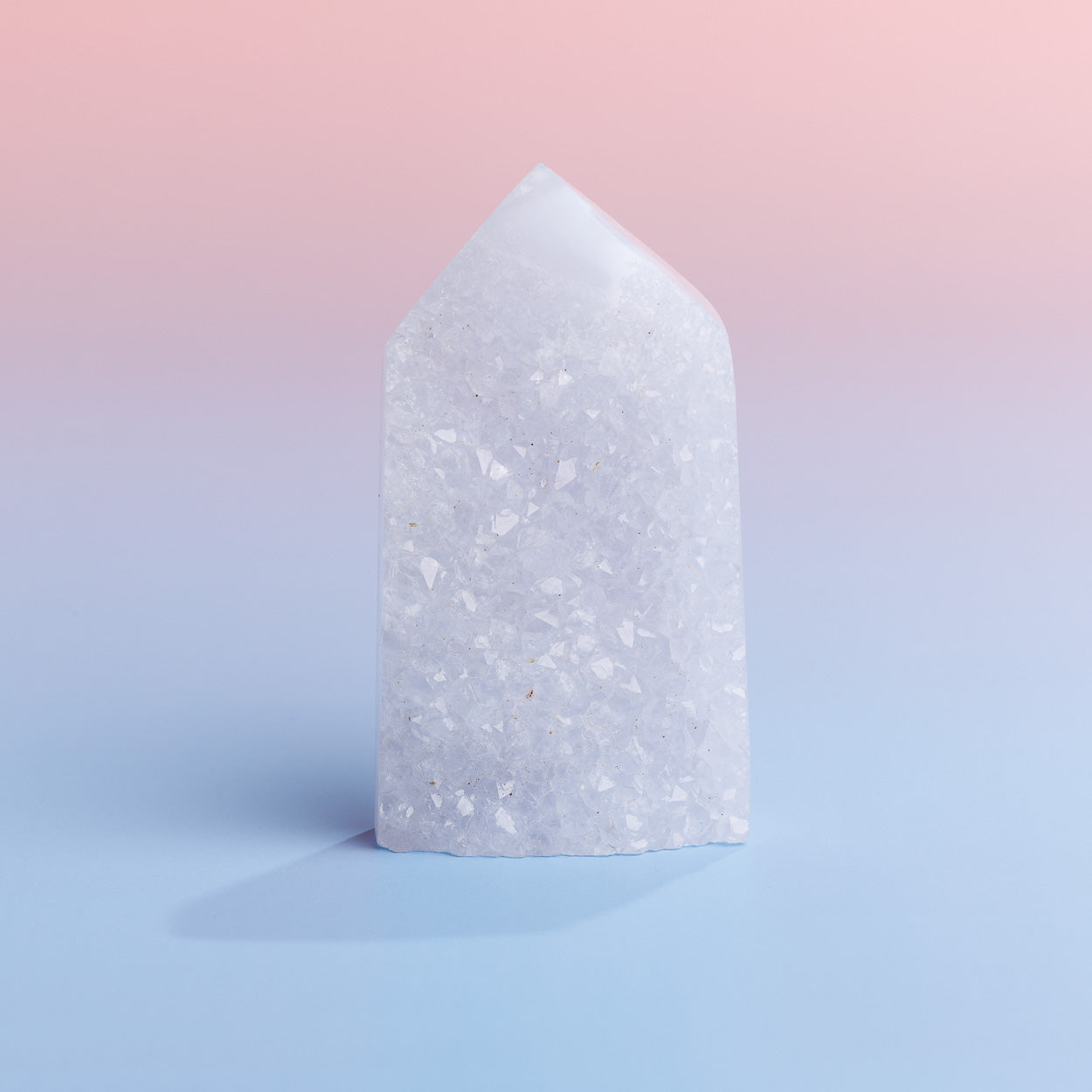 Blue Chalcedony Druzy Tower