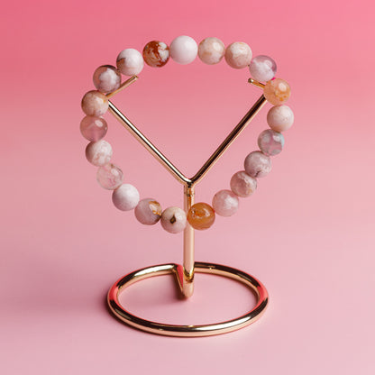 Flower Agate Bracelet