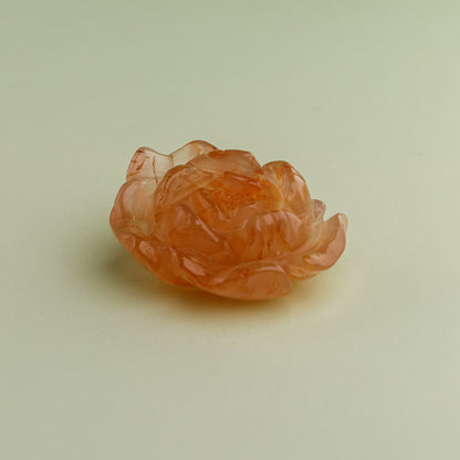 Flower Agate Rose Carving