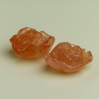 Flower Agate Rose Carving