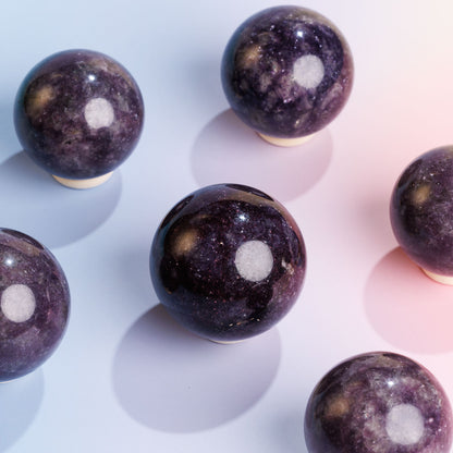 Lepidolite Sphere