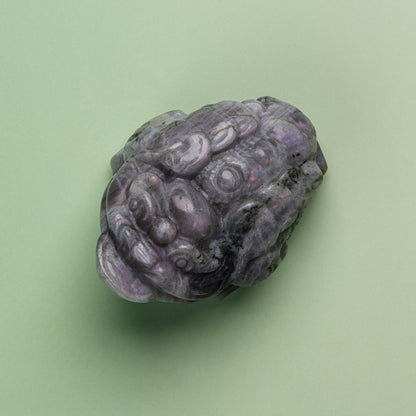 Labradorite Purple Flash Money Toad