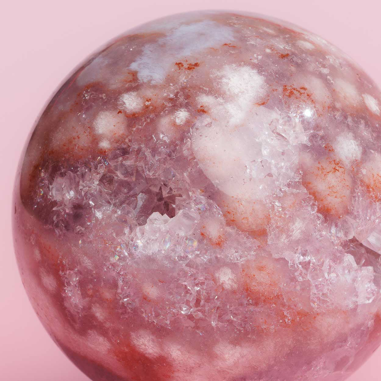 Pink Amethyst Druzy Sphere