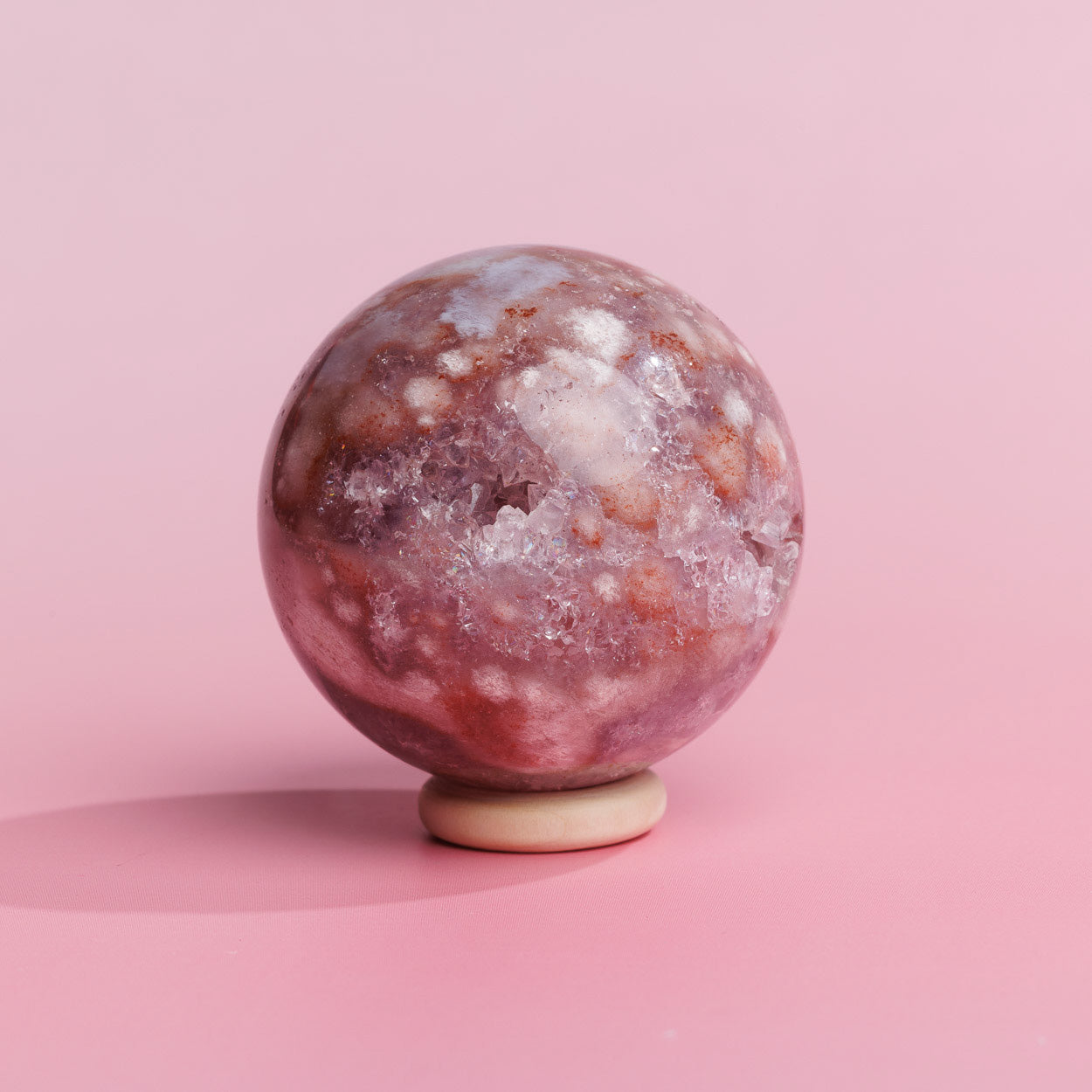 Pink Amethyst Druzy Sphere