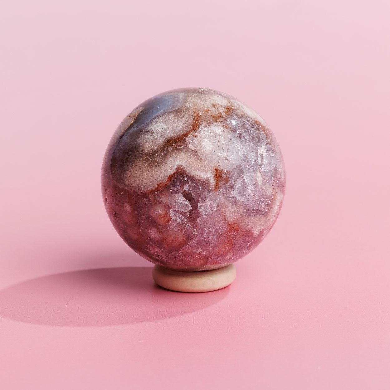 Pink Amethyst Druzy Sphere