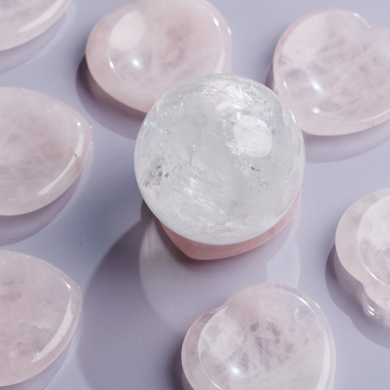 Rose Quartz Heart-Shaped Worry Stone