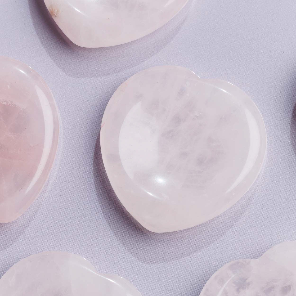 Rose Quartz Heart-Shaped Worry Stone