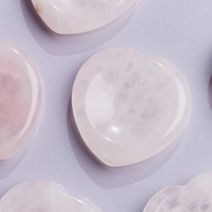 Rose Quartz Heart-Shaped Worry Stone