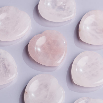 Rose Quartz Heart-Shaped Worry Stone