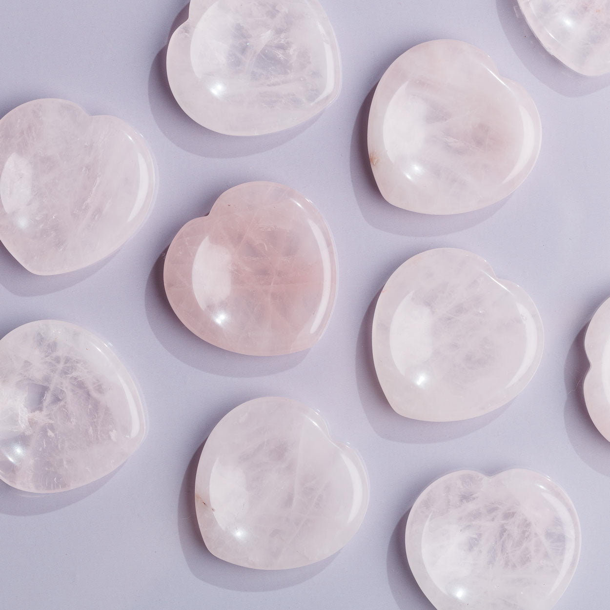 Rose Quartz Heart-Shaped Worry Stone