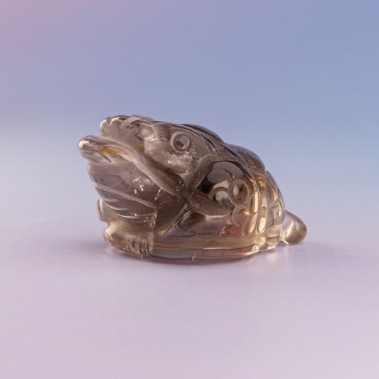 Smoky Quartz Mini Money Toad