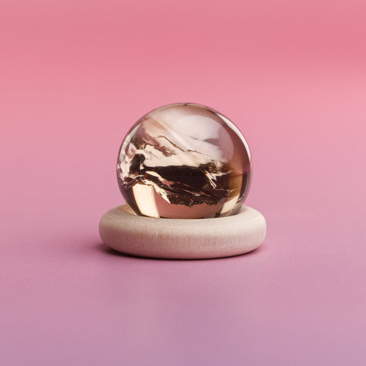Smoky Quartz Mini Sphere With Rainbows
