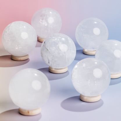 White Calcite Sphere