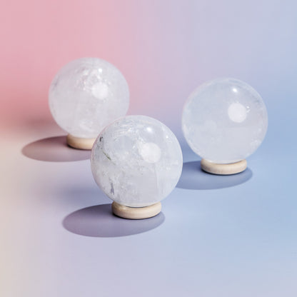 White Calcite Sphere